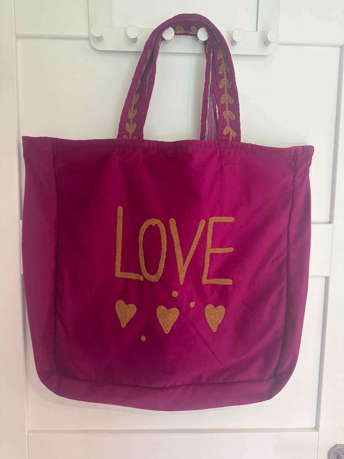 LOVE Tote Bag - Pink