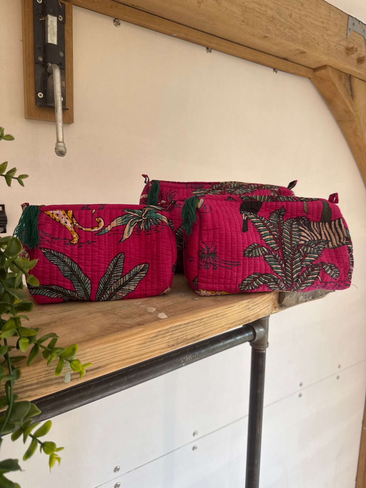 Wash Bag Wildlife Pink - Multiple Sizes