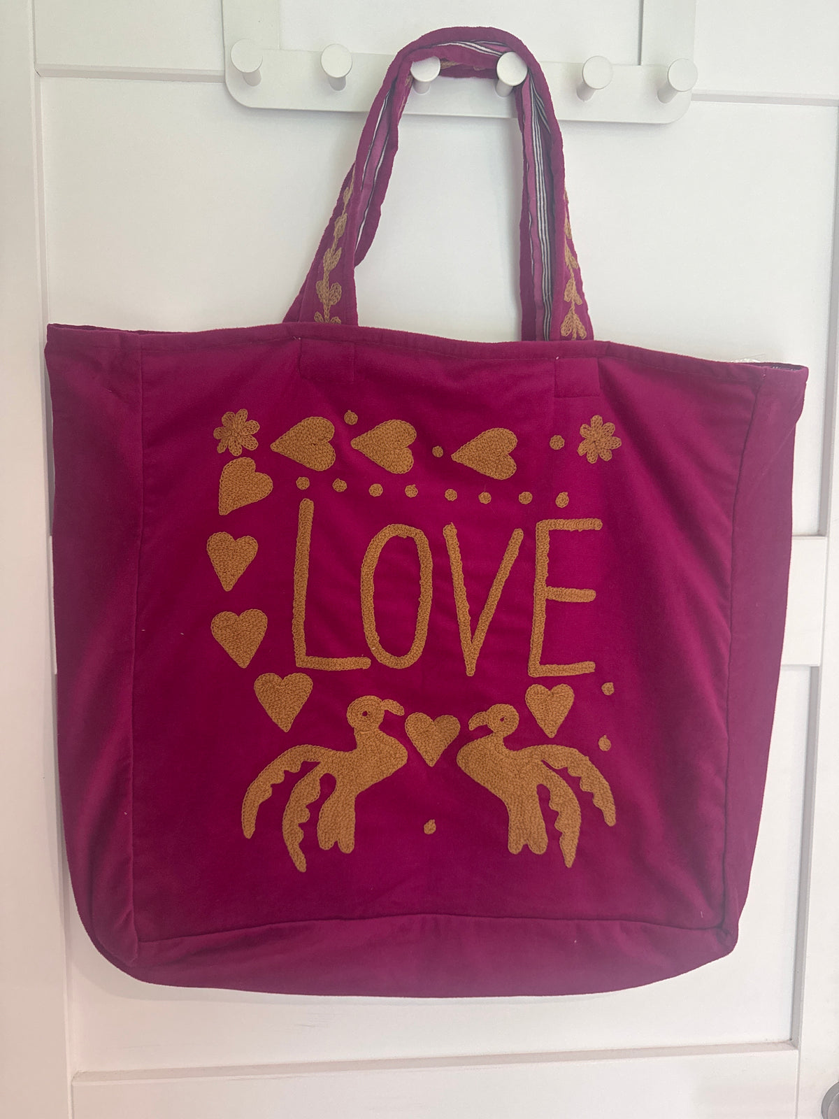 LOVE Tote Bag - Pink