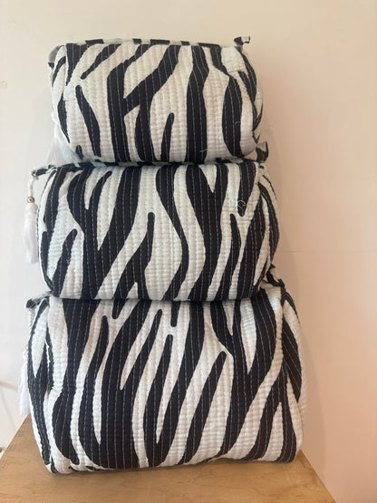Wash Bag SETS OF 3 - Zebra