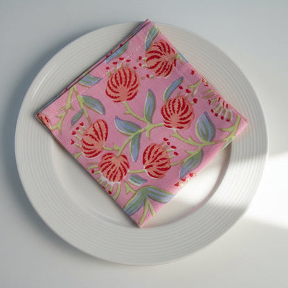 Soft Bloom Napkin Collection - Pink