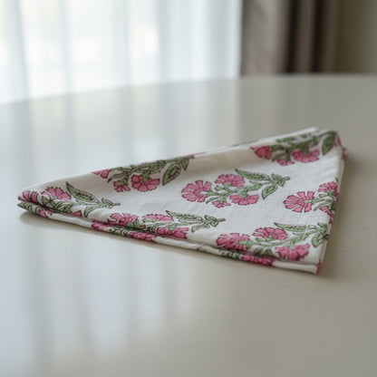 Soft Bloom Napkin Collection - Pink