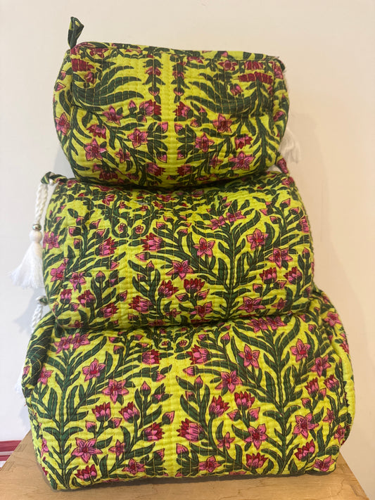 Wash Bag SETS OF 3 - Lime