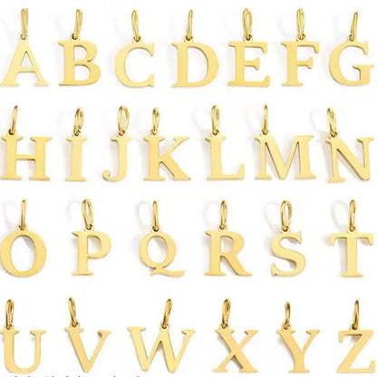 Initial Letter Charms – Gold