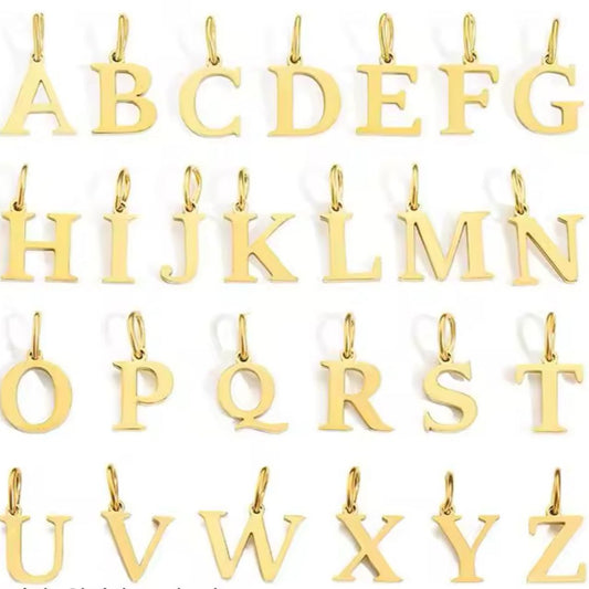 Initial Letter Charms – Gold