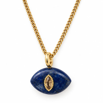 Lapis Lazuli Necklace - Gold
