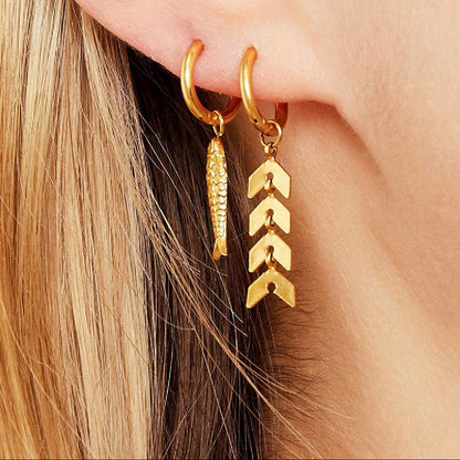 Fish Earrings - Gold