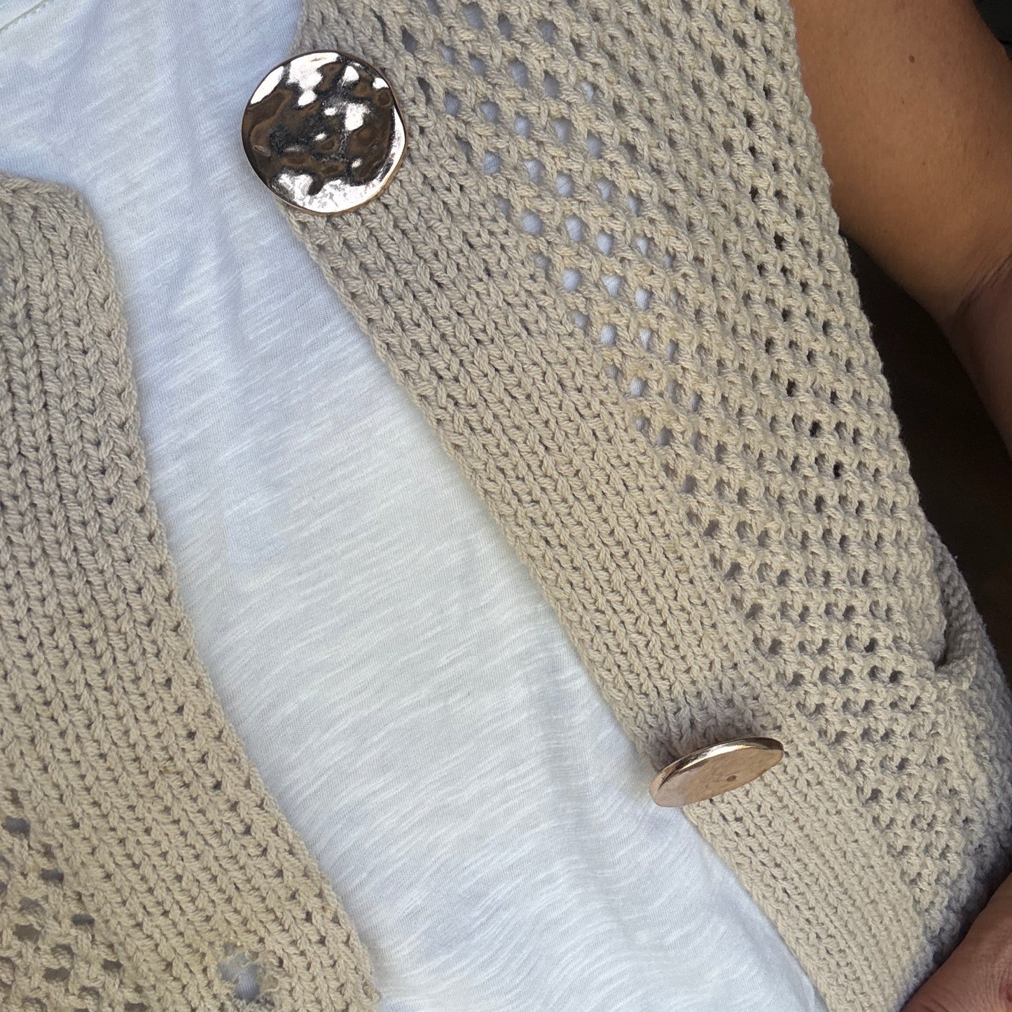 Hannah's Summer Cardi - Ecru