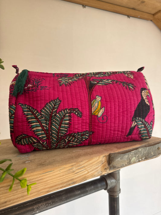 Wash Bag Wildlife Pink - Multiple Sizes