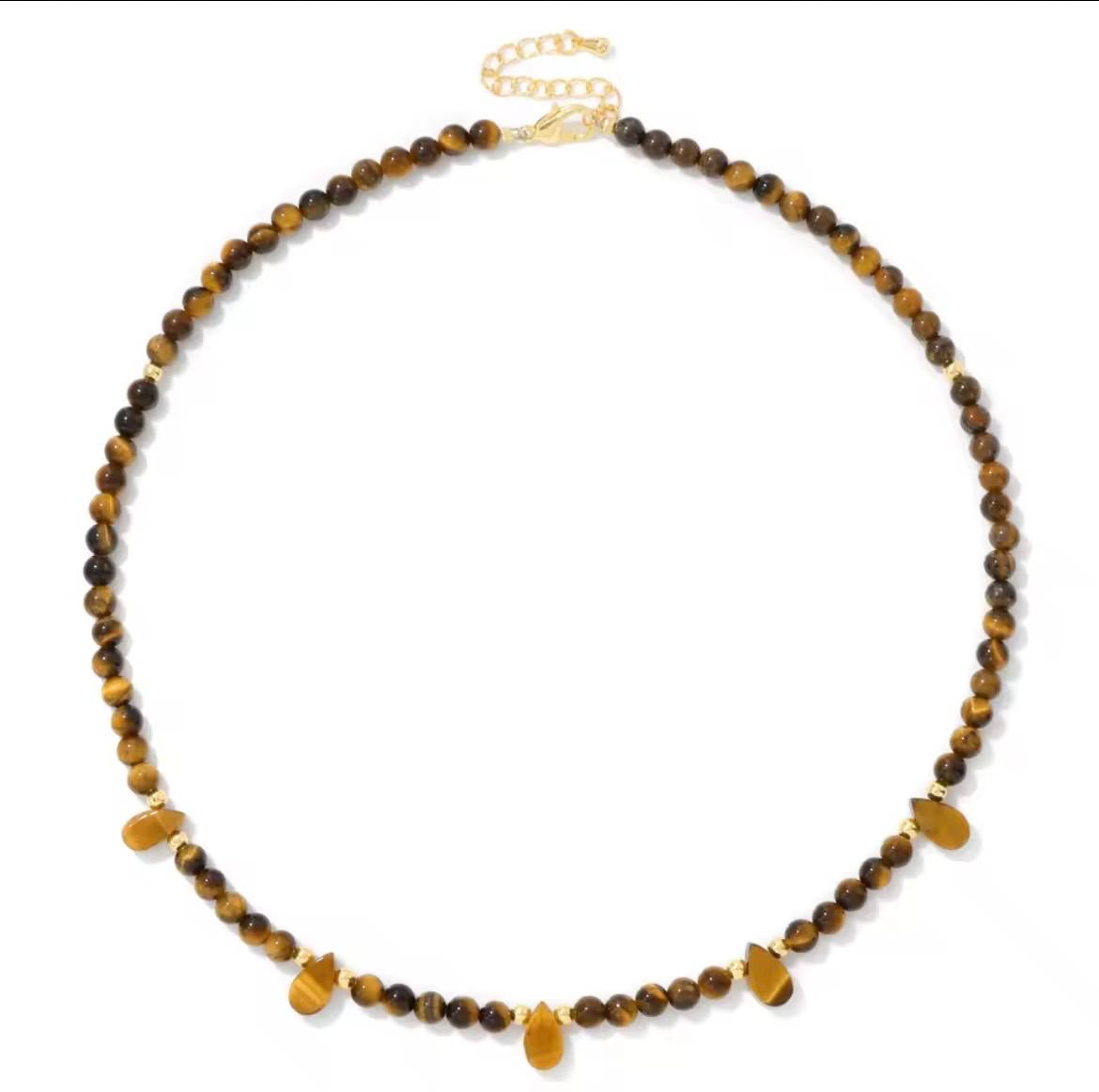 Very Pretty Stone Droplet Necklaces - Multiple Colours