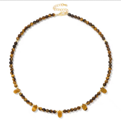 Very Pretty Stone Droplet Necklaces - Multiple Colours