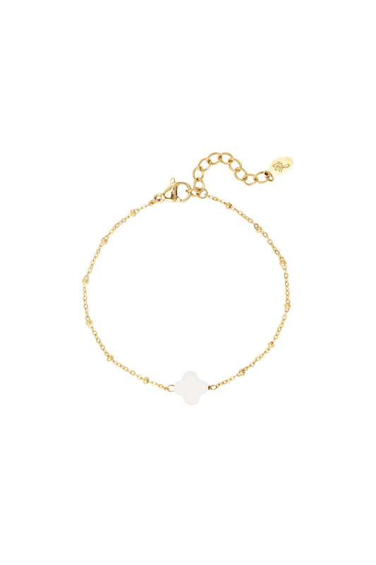 White Clover Bracelet - Gold