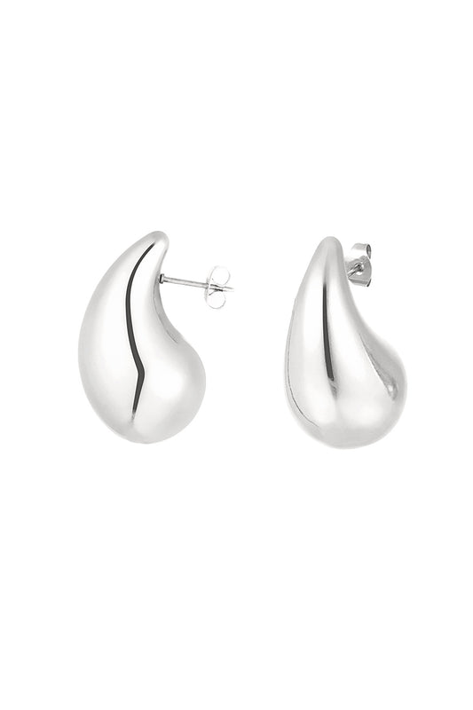 Medium Drop Earrings - Silver
