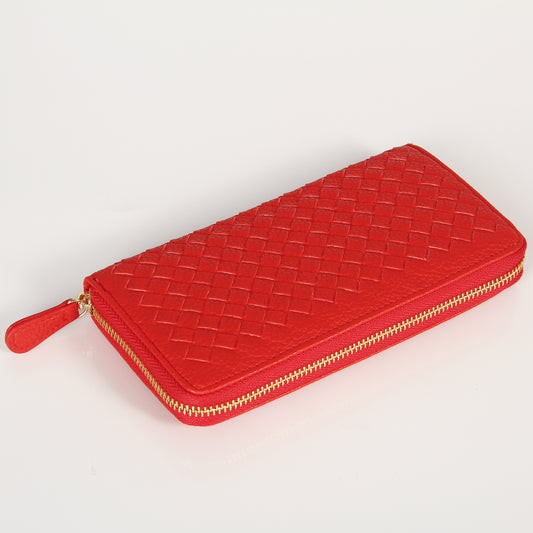 Weavey Wallet - Bright Red