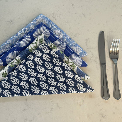Blue Skies Napkin Sets - BLUE