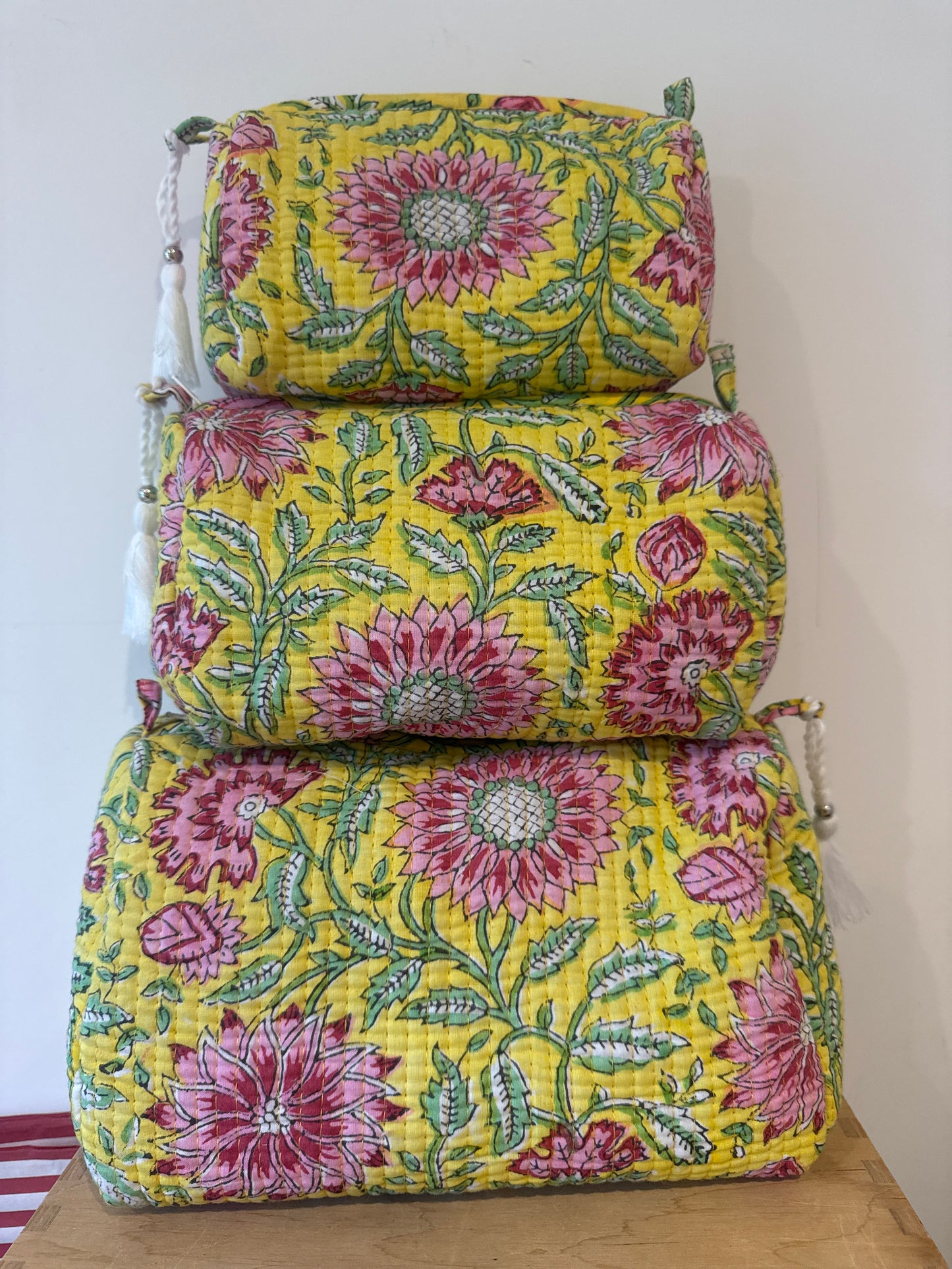 Wash Bag SETS OF 3 - Yellow