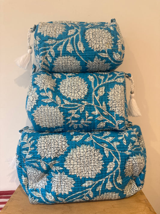 Wash Bag SETS OF 3 - Aqua