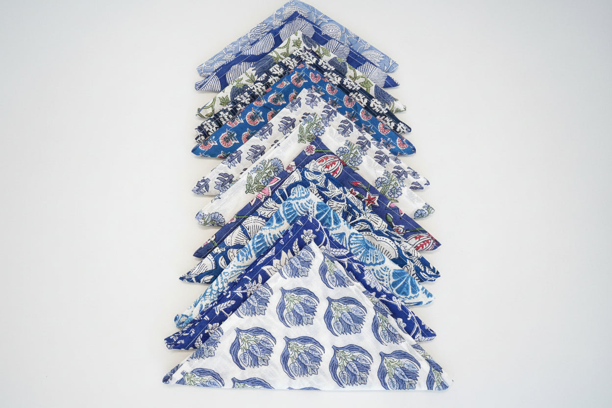 Blue Skies Napkin Sets - BLUE