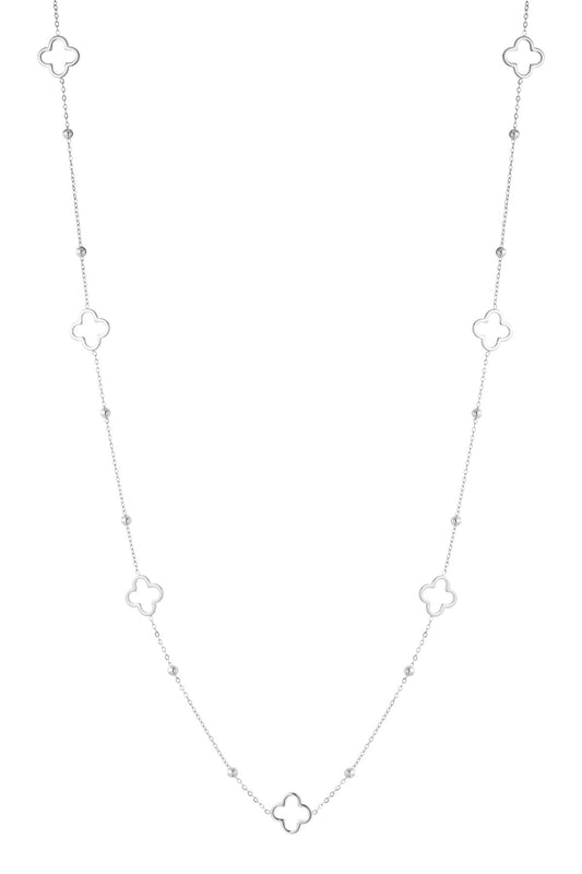 Long Clover Chain - Silver