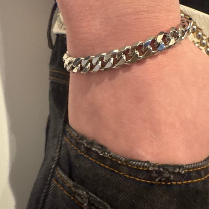 Sam Chunky Bracelet - Silver
