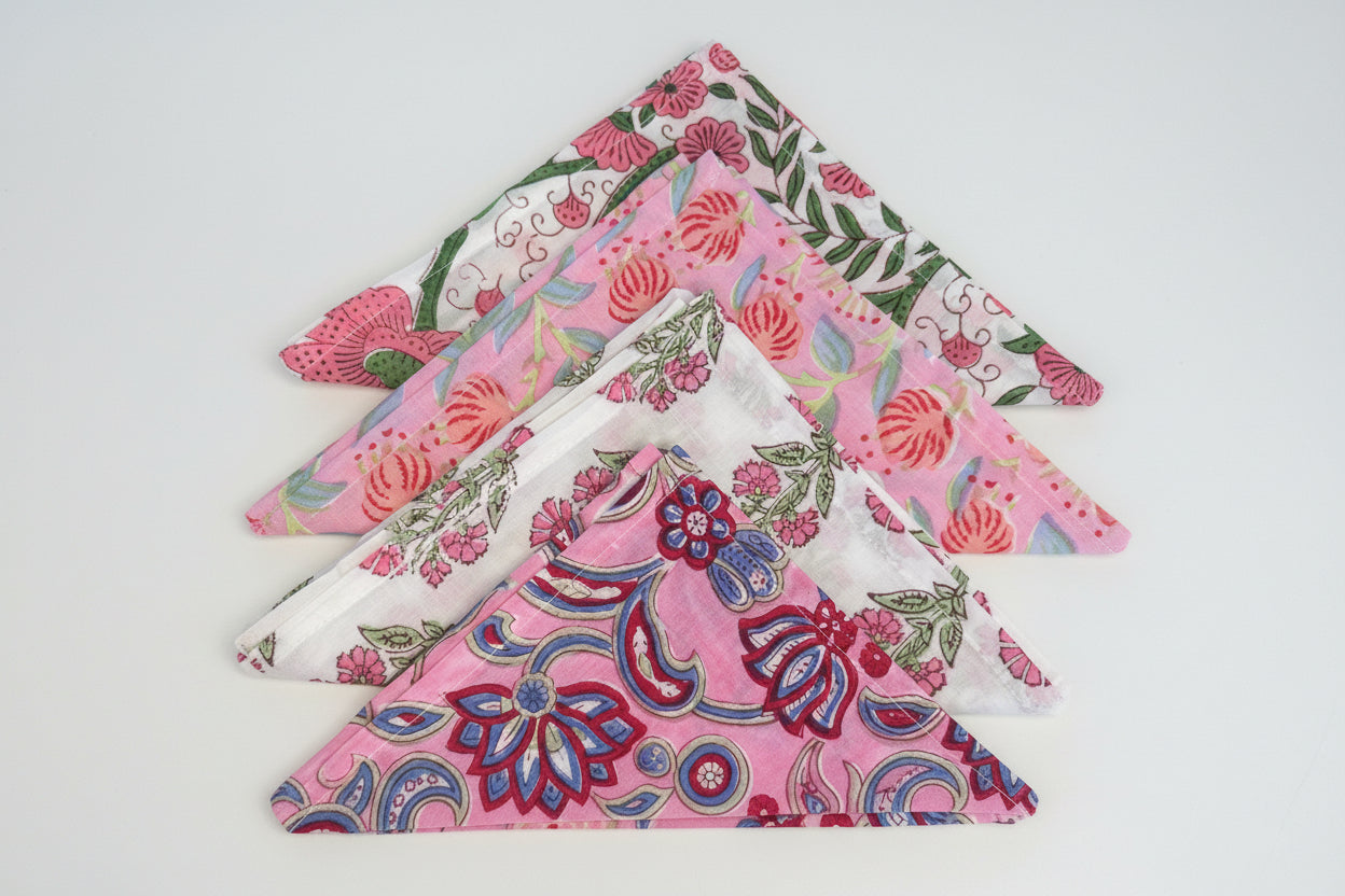 Soft Bloom Napkin Collection - Pink