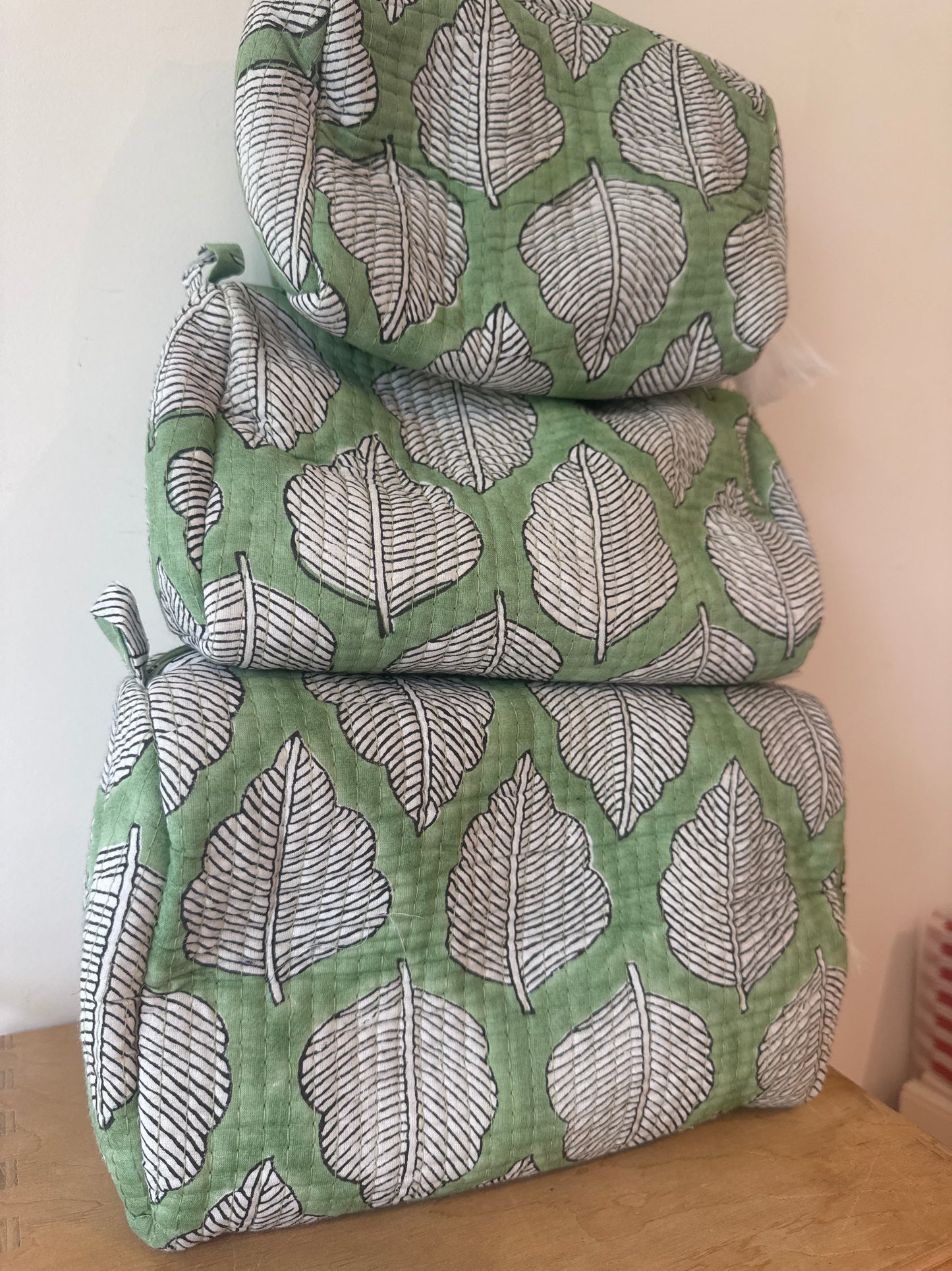 Wash Bag SETS OF 3 -  Green Tea