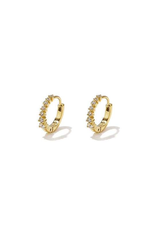 September Sparkles Hoops - Gold