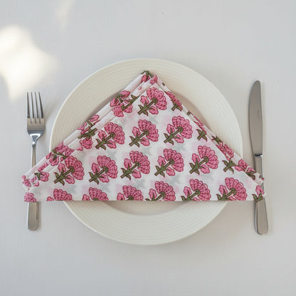 Soft Bloom Napkin Collection - Pink