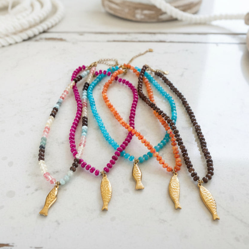 Summer Fish Necklaces - Multi Colours