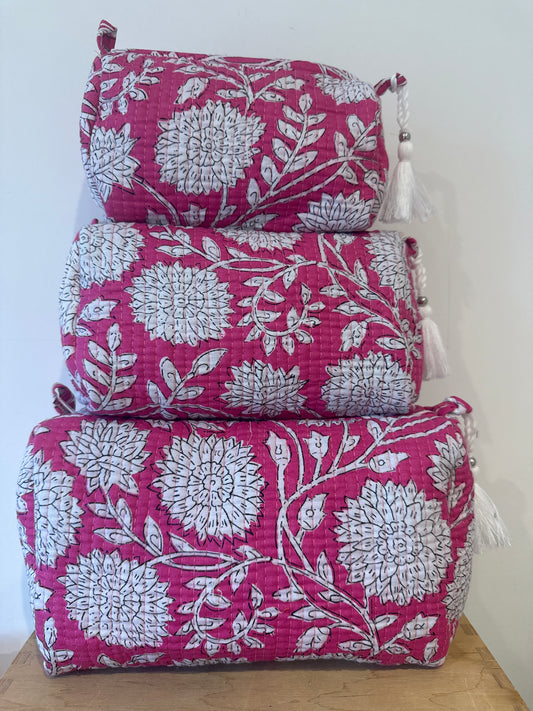 Wash Bag SETS OF 3 - Pink Paradise