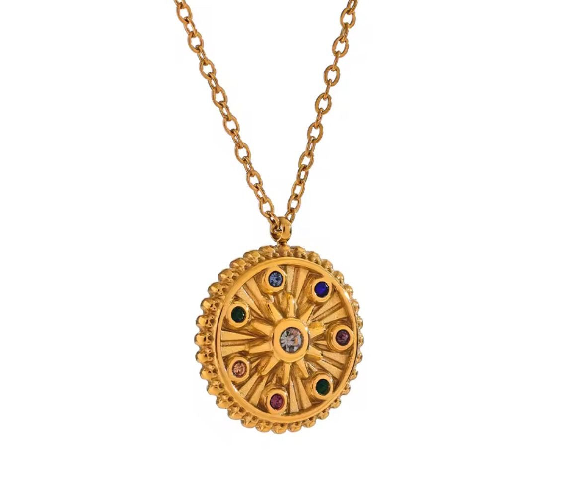 Sun  Disc Necklace