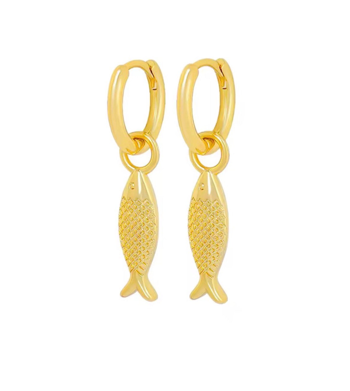 Fish Earrings - Gold