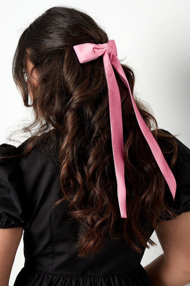 Long Hair Bows - Multiple Colours