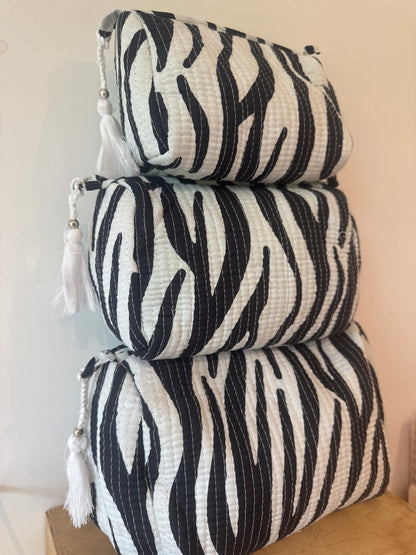 Wash Bag SETS OF 3 - Zebra