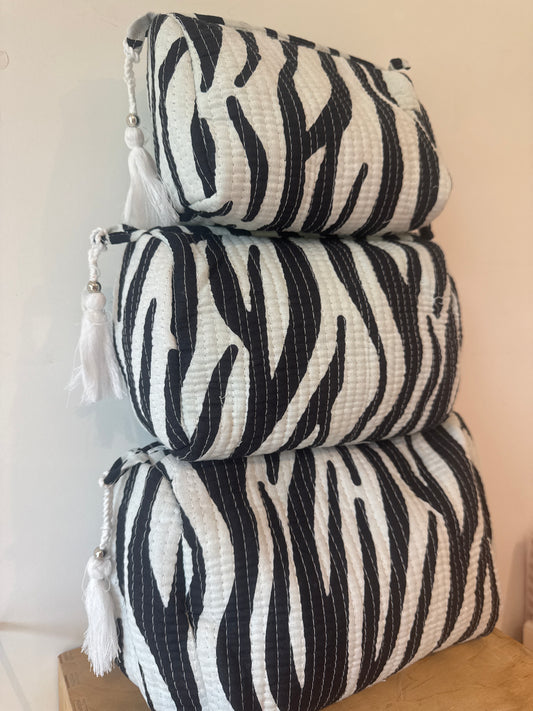 Wash Bag SETS OF 3 - Zebra