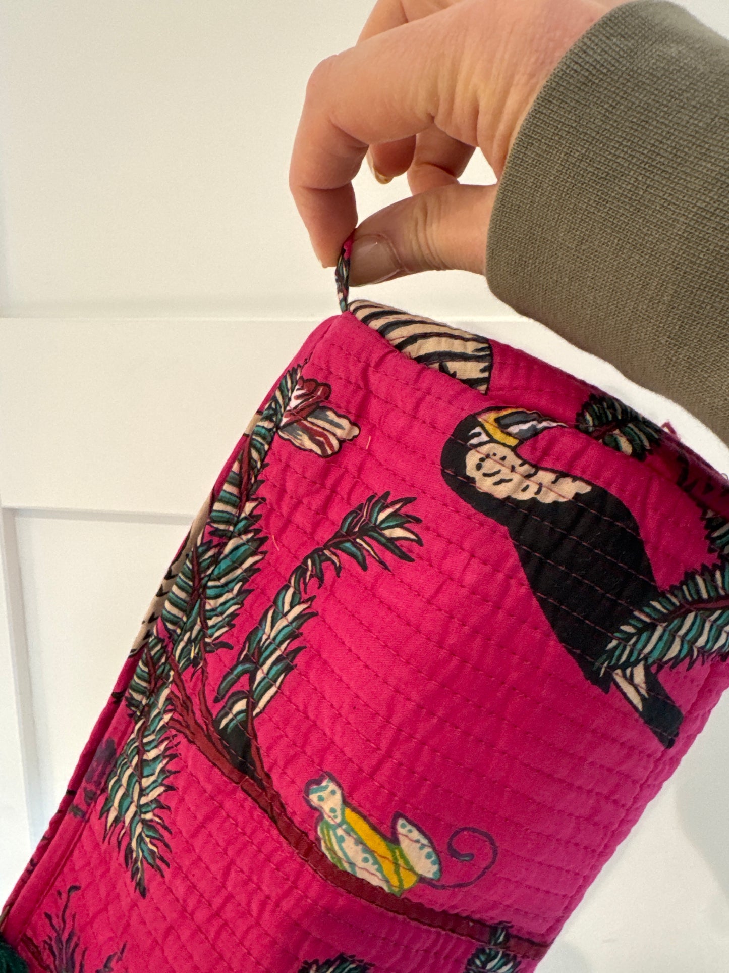 Wash Bag Wildlife Pink - Multiple Sizes