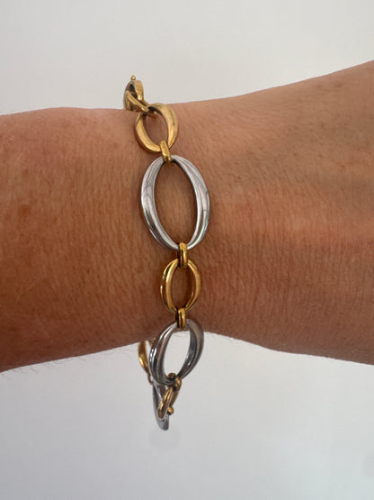 Two Tone Bracelet - Gold & Silver