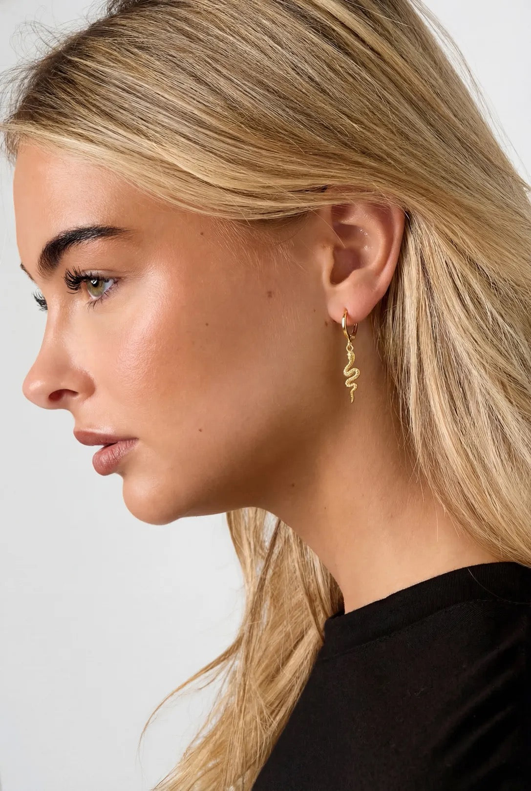 Special Snake Hoops - Gold