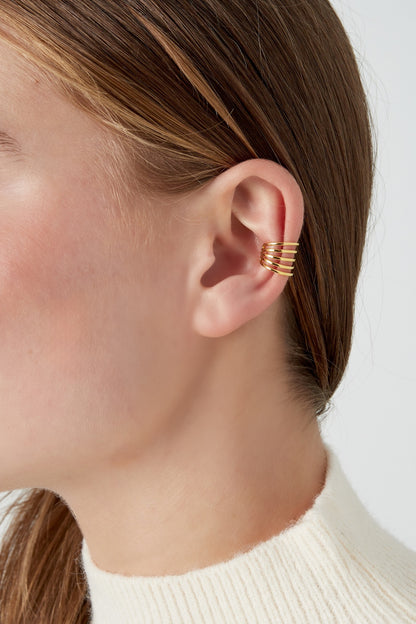 Layered Ear Cuff - Gold/ Silver