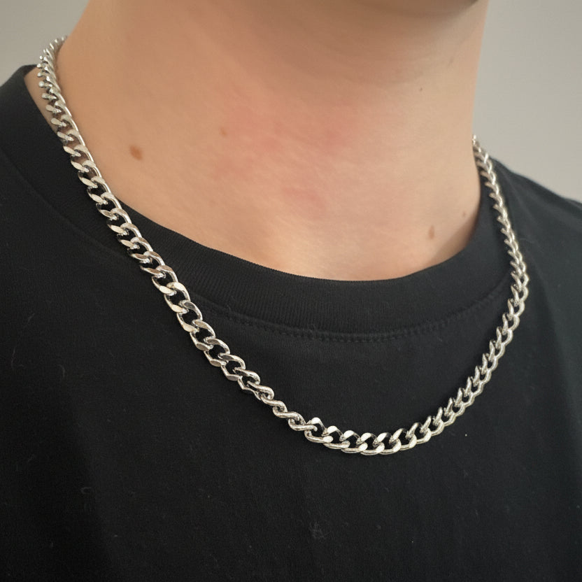 Sam Extra Chunky Chain Necklace - Silver