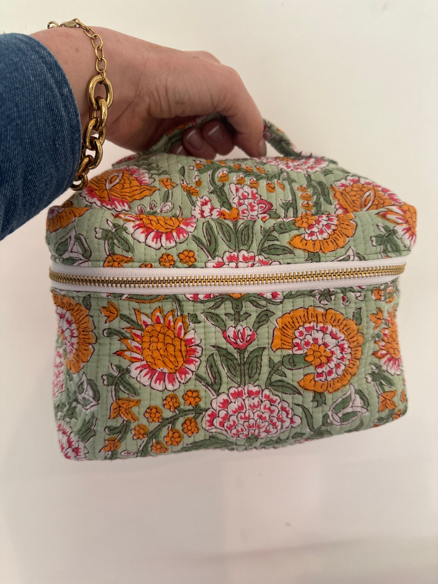 The Carryall Vanity - Mint & Amber