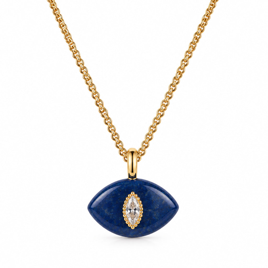 Lapis Lazuli Necklace - Gold