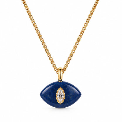 Lapis Lazuli Necklace - Gold