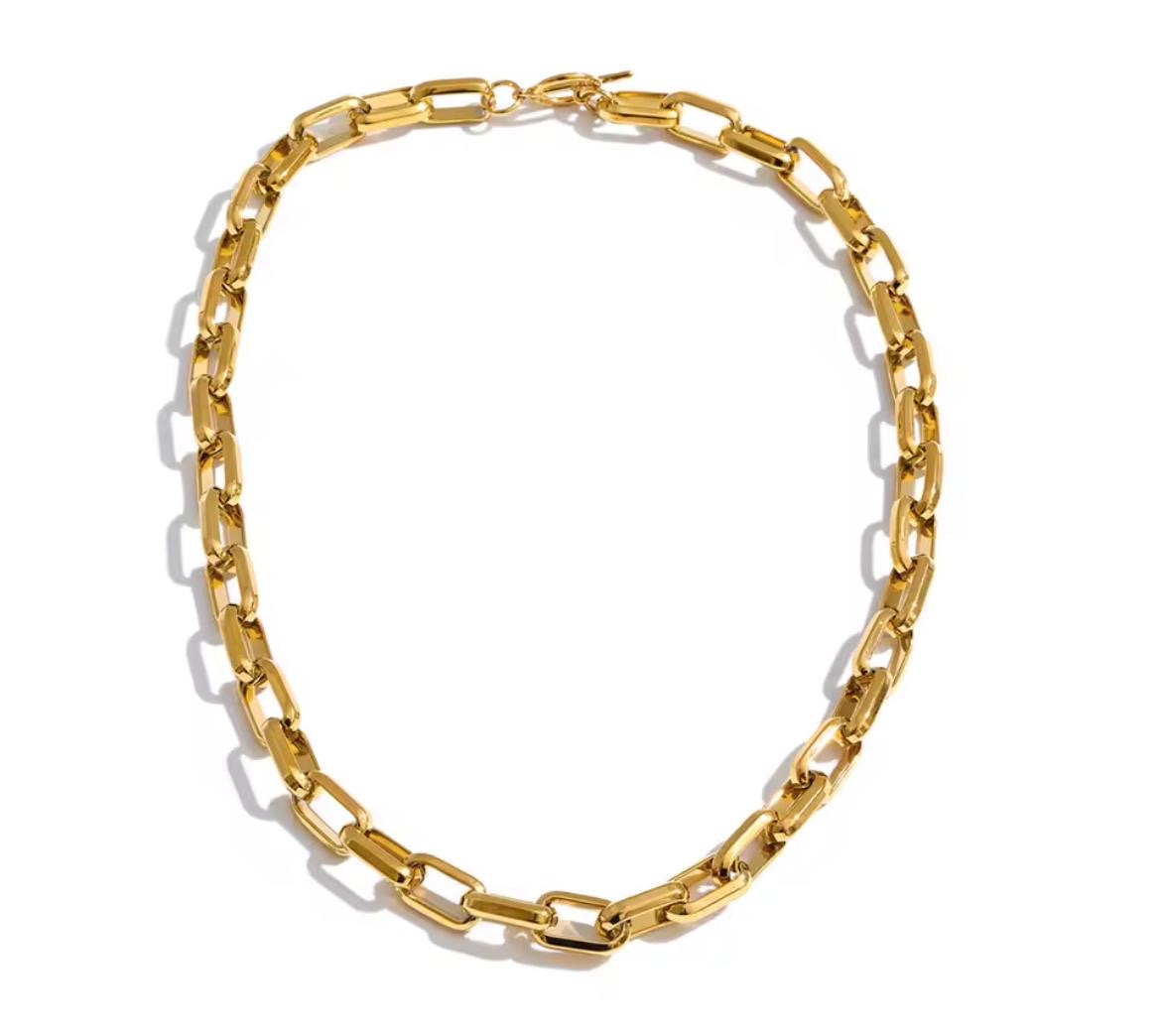 Chunky All Day Link Necklace - Gold