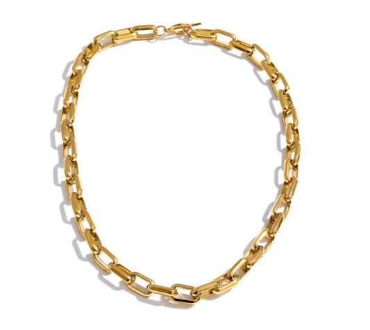 Chunky All Day Link Necklace - Gold