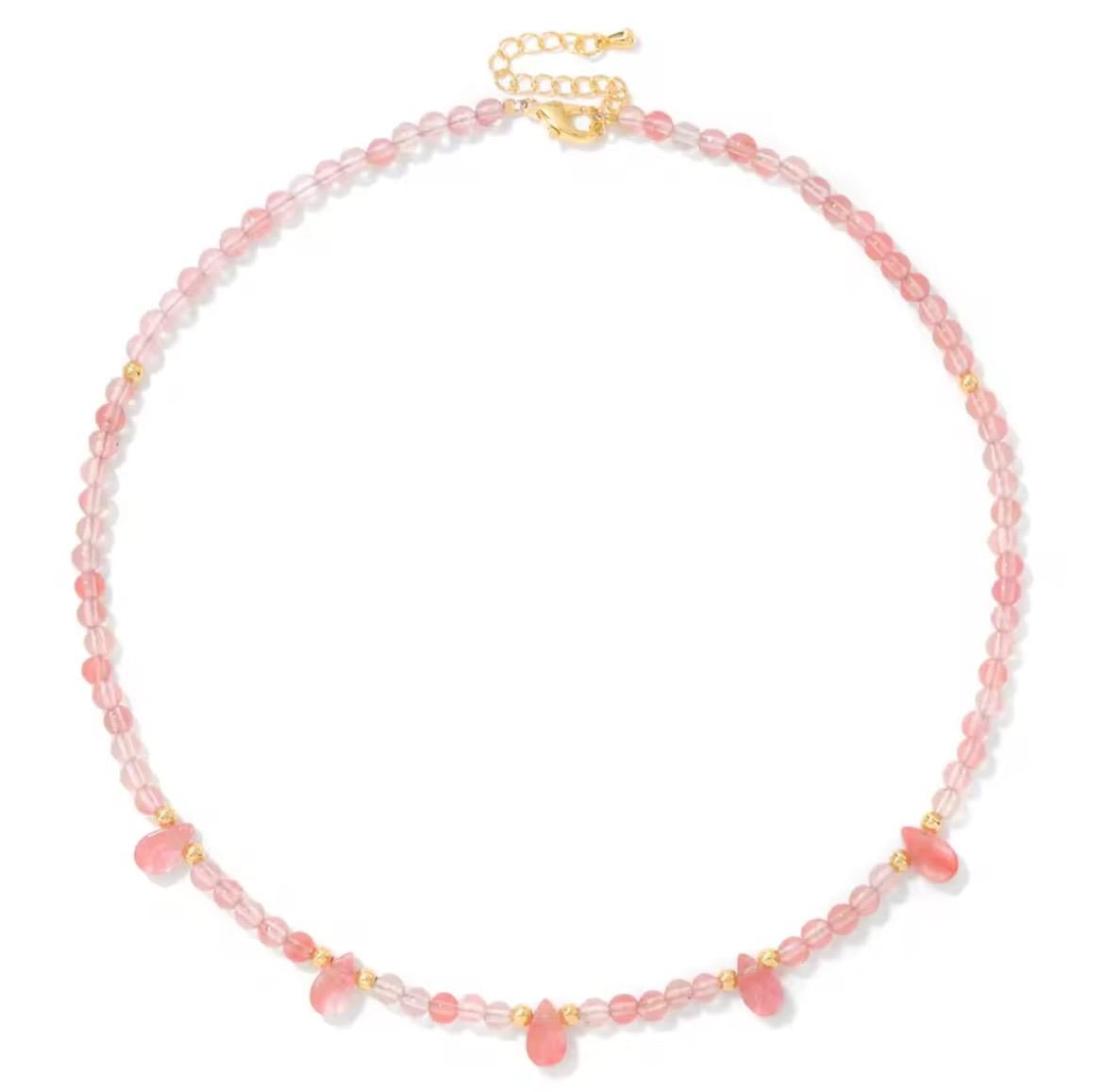 Very Pretty Stone Droplet Necklaces - Multiple Colours