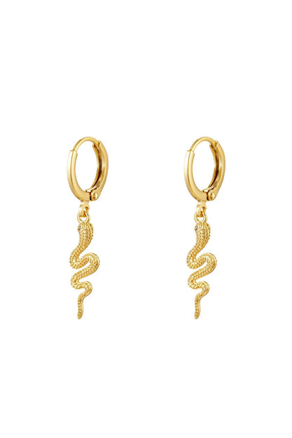 Special Snake Hoops - Gold