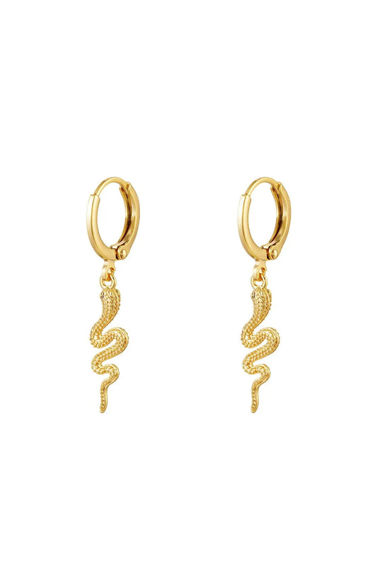 Special Snake Hoops - Gold