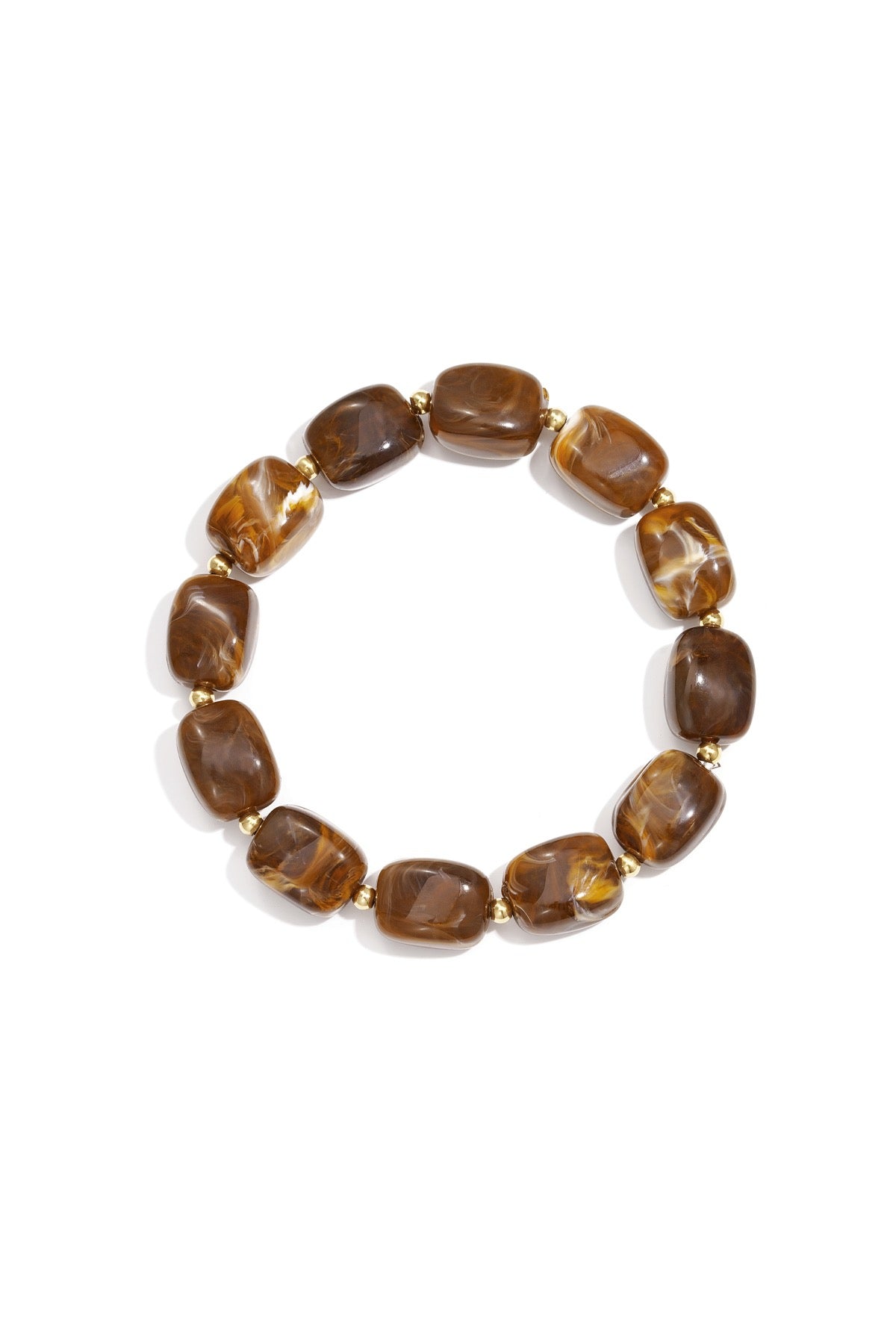 Autumn Bead Bracelet - Toffee