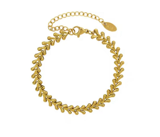 Chevron Bracelet - Gold